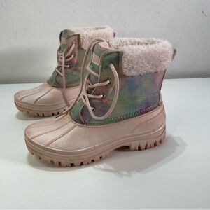 Magellan Outdoors Youth Girls 5D Winter Snow Ski Boots Baby Pink Lined Faux Fur